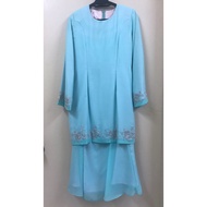 Preloved Baju Kurung Modern (Turquoise)