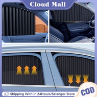 4Pcs/Set Car Window Curtain Privacy Sunshade Magnetic Foldable Window Cover