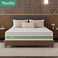 Novilla ที่นอน ยางพารา สปริงถุงอิสระ ซุปเปอร์ความรู้สึกเย็น ผ้าไหมเย็น เมมโมรี่โฟมเจล ใยไผ่ ฟรีหมอน 