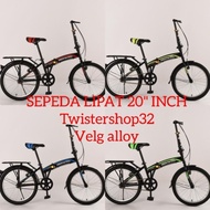 PROMO Sepeda lipat 20 inch dewasa dan remaja velg alumunium SESUAI