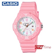 Casio Standard นาฬิกาข้อมือผู้หญิง สายเรซิ่น รุ่น LRW-200H-4B2VDF (เรือนชมพู)