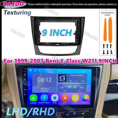 UAXDD 2 Din Band Panel Frame for Car Radio Accessory for Mercedes Benz E Class W211 E200 E220 E300 E