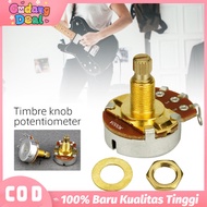 Guitar Potentiometer A500k B500k A250k B250k Bass 250k 500k Volume & Tone Potentiometer Gold Brass M