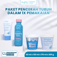 Brighty Multipurpose Exfoliating Toner X Brighty Advanced Glowing Body Slime Mask