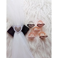 Love motif hijab ring, love hijab ring