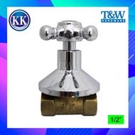 KK 100C Concealed Stopcock 1/2" 15mm Stopcock Replacement Valve 18mm+- [T&W Hardware]