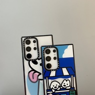 S22 Ultra S23 Ultra S24 S24+ ins TPU Trend Fashion Case Transparent acrylic phone Case suitable for 