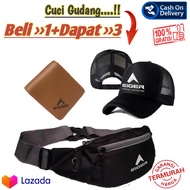 Waist Bag / Tas Slempang / Tas Bahu / Tas Punggung / GRATIS TOPI EIGER / Tas Pria/Wanita /Dompet COD