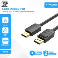 VENTION HACBI Male to Display Port Cable 3 Meter High Speed 21.6Gbps DP to DP Cable