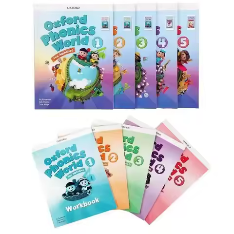 2 Books Oxford Phonics World 12345 Oxford Natural Phonics Textbook English Books Libros De Manga