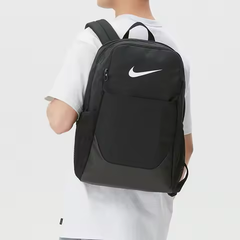Nike Brasilia Logo 24L Sports Casual Outdoor Large Capacity Backpack for Men and Women IB4408-010