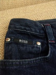 義大利製造 hugo boss 黑標深藍色原色牛仔褲 直筒褲 31 32