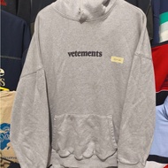 Hudi Jacket Sweater Hoodie Casual VETEMENTS VETEMONG Grey