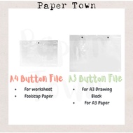 A3 Two Button Clear Plastic File / A4 One ButtonClear Plastic File/ A3 Transparent File / A4 Transpa