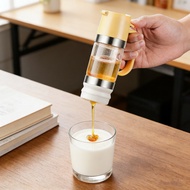 FA|  Honey Glass Dispenser Easy Clean Honey Container No Drip Honey Dispenser Jar with Non-slip Base