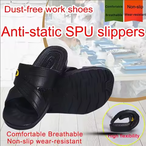 ESD Anti-static Slippers Safety Shoes Men for Work Factory Electronic Workshop Women's Working Shoes