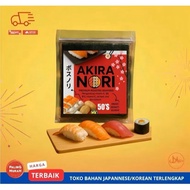 Akira Nori 50 Sheets Sushi Nori Roasted Seaweed Halal For Making Sushi, Kimbab, Ramen