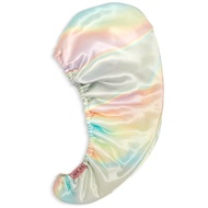 Kitsch Satin Wrapped Hair Towel (Aura/Blush)/Microfiber Hair Towel Wrap (Leopard/Black/Microdot)