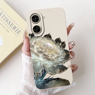 เคส Xiaomi Redmi A5 4G ดอกไม้สุดหรู C71 Poco โบว์ทาสีครอบ TPU นุ่มเคสสำหรับ Xiaomi โทรศัพท์ Poco C71