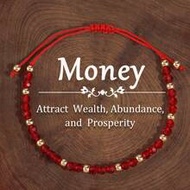 1pc Adjustable Rope Bracelet With Cute Red Knot Design, Meaning Wealth And Good Luck, Suitable For D