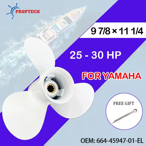 Marine Propeller 9 7/8 * 11 1/4 For Yamaha 20hp 25 hp 30 hp Aluminum Alloy Screw 10 Spline Boat Acce