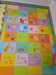 英文 彩色 公仔 兒童 地墊 floor mat Dwinguler abc kid colourful 厚 玩具墊  防滑