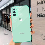 Casing Tosca/Mint Logo iPhone for Oppo A16/A16s - | MC30 | Softcase Oppo A16/A16s | Case Oppo A16/A16s | Casing Oppo A16/A16s | Silikon Oppo A16/A16s | Kondom Hp Oppo A16/A16s | Kesing Oppo A16/A16s | Custom Oppo A16/A16s | Case Logo iPhone Oppo A16/A16s