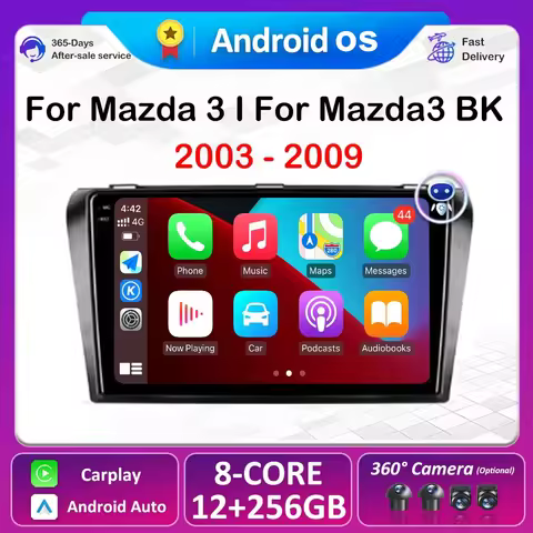 Car Radio Multimedia Video Player Android 16 For Mazda 3 I For Mazda3 BK 2003 - 2009 GPS NavigationQ
