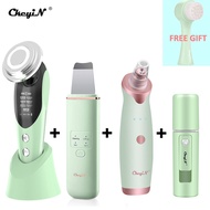 【quality assurance】CkeyiN EMS LED Light Therapy Skin Care BeautyMachine+Ultrasonic Skin Scrubber+Ele