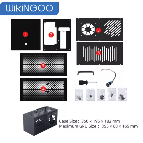 Laptop Thunderbolt 3/4 egpu Dock case supports 4090/7900xt graphics cards for DIY kit