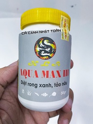 "Hoàn tiền đến 10%" DIỆT RONG XANH TẢO NÂU RÊU HẠI CHO BỂ CÁ CẢNH AQUA MAX 3 50G