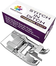 Edge Joining/Stitch in The Ditch Sewing Machine Presser Foot - Fits All Low Shank Snap-On Singer, Brother, Babylock, Euro-Pro, Janome, Kenmore, White, Juki, New Home, Simplicity, Elna and More!