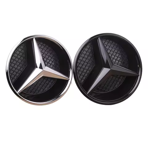3D Star Badge Car Grill Emblem Front Logo for Mercedes Benz W204 W205 W213 X253 a B C E S CLA GLB GL