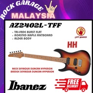 Ibanez Prestige AZ2402L-TFF Left-Handed Solidbody Electric Guitar - Tri-Fade Burst Flat ( AZ2402L TF