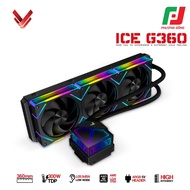 VSP ICE G360 AIO water cooler (black/white) - 360mm Led ARGB CPU cooler - GENUINE