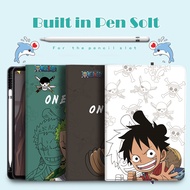 Ipad One Piece case with slot pen ipad Air6/Air7 11" M2/M3 case ipad 10th/iPad 11th 2025 IPAD 2020/2