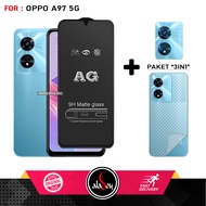 LAYAR 3IN1 Tempered Glass Anti-Glare Matte Screen Oppo A97 5G Package Free Tempered Glass Camera and