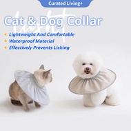 Waterproof cat collar lightweight dog E-collar anti-licking anti-biting cone for small dogs cat cone