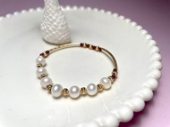 七龍珠 天然淡水珍珠 彈力 手鏈