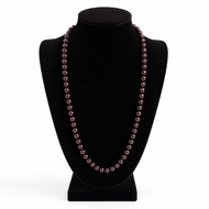 KJ - 7mm Red Garnet Necklace