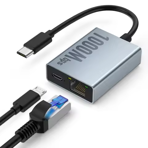 Micro USB Network Card Ethernet Adapter 1000M Network Card Adapter for 4K Fire TV Stick Ethernet Swi