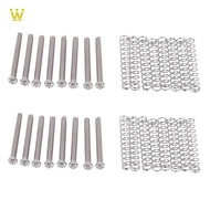 [caesar_orlando.my]16 Pcs M3x30MM Electric Guitar Humbucker Pickup Adjust Height Screw and Springs -