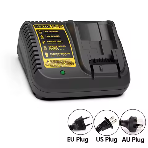 DCB118 Fast Charger Compatible with Dewalt 18V 20V Lithium Battery DCB120 DCB127 DCB121 DCB204 DCB20