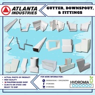 ATLANTA DURACON PVC GUTTER  12" AND DOWNSPOUT 2.5X4 8FT IN LENGTH