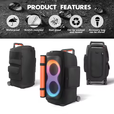 Portable Speaker Dust Case Waterproof Party Speaker Dust Cover Speaker Storage Bag for JBL PARTYBOX 