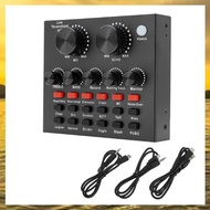 (HARB) V8 Sound Card Voice Change Live Streaming Singing Karaoke Headset Live External Sound Card Re