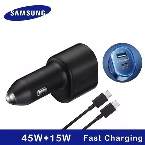 Original Samsung 45w Car Charger Type C PD Fast Charging Samsung S26 S25 S24 Ultra Plus S23 S22 FE A