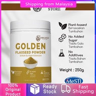 ORGANIC FIELDS Organic Golden Flaxseed Powder (250g) | Omega-3s | Fiber