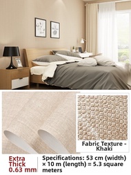Eco-friendly No Formaldehyde Self-adhesive Washable Thick White Wallpaper