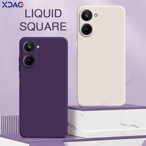 Original Cellphones Case for Realme 10 Pro Plus 10S 10T 4G 5G Square Liquid Silicone Cover Realme10P